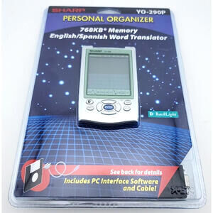 Sharp YO‑290P Personal Organizer – English/Spanish Translator – PC Link – NEW